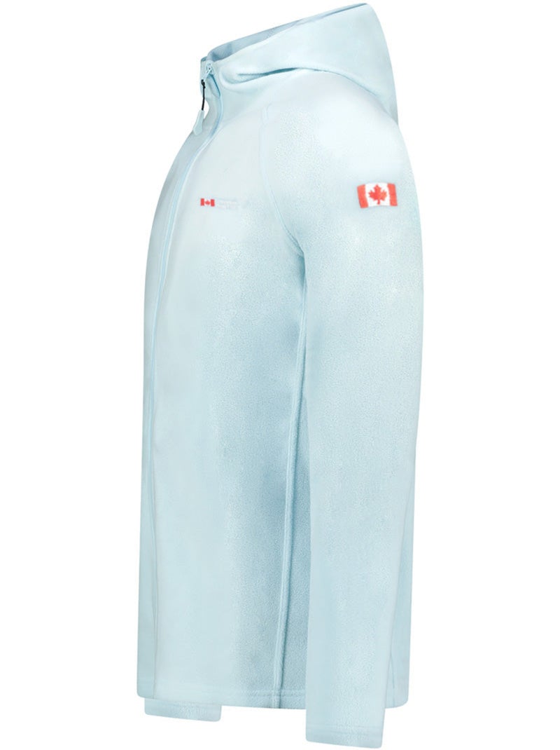 Giacca in micropile con cappuccio tugoodeak – canadian peak Blu cielo - Kiabi
