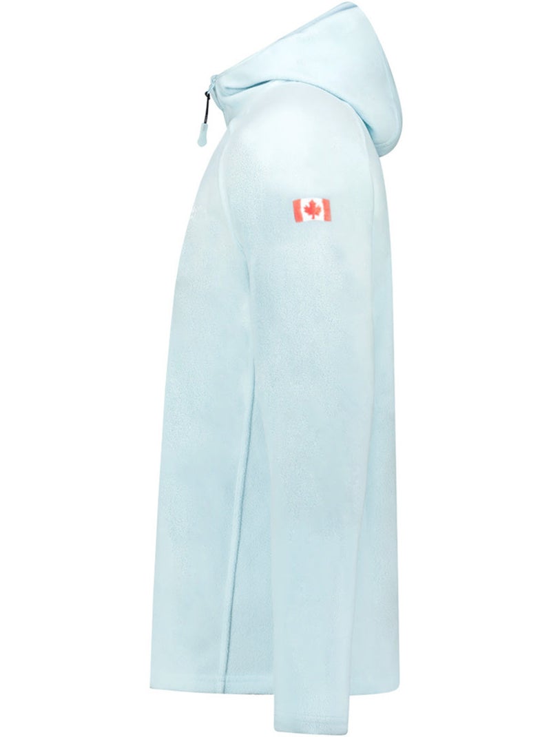 Giacca in micropile con cappuccio tugoodeak – canadian peak Blu cielo - Kiabi