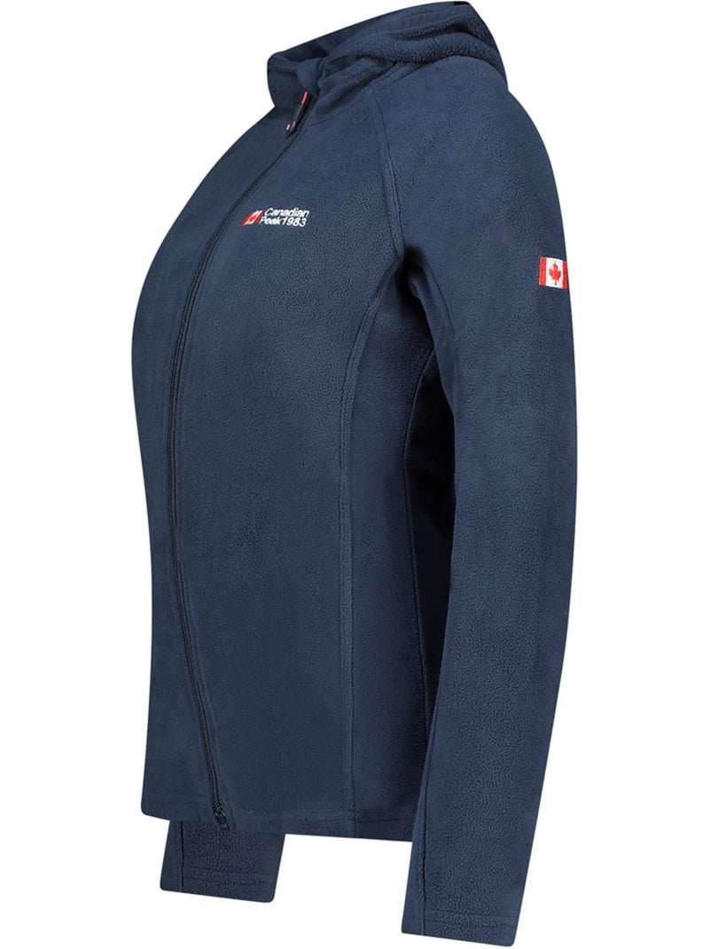 Giacca in micropile con cappuccio tugoodeak – canadian peak Blu marino - Kiabi