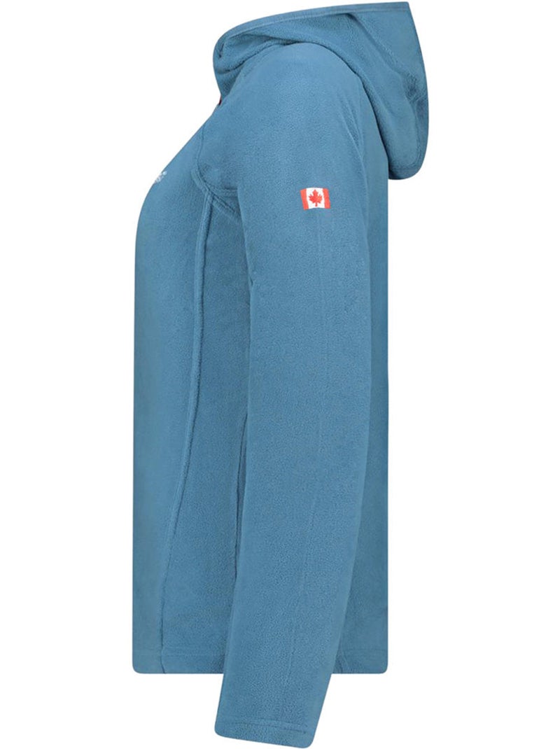 Giacca in micropile con cappuccio tugoodeak – canadian peak Blu petrolio - Kiabi