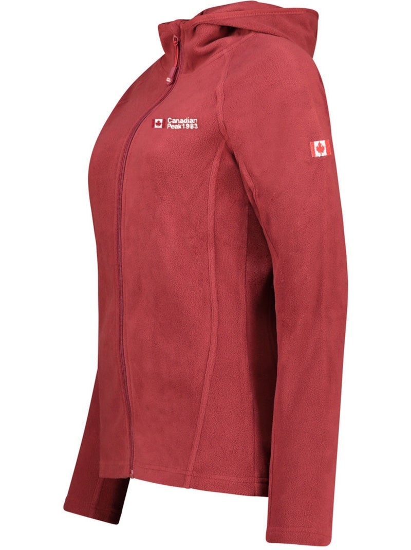 Giacca in micropile con cappuccio tugoodeak – canadian peak Bordeaux - Kiabi