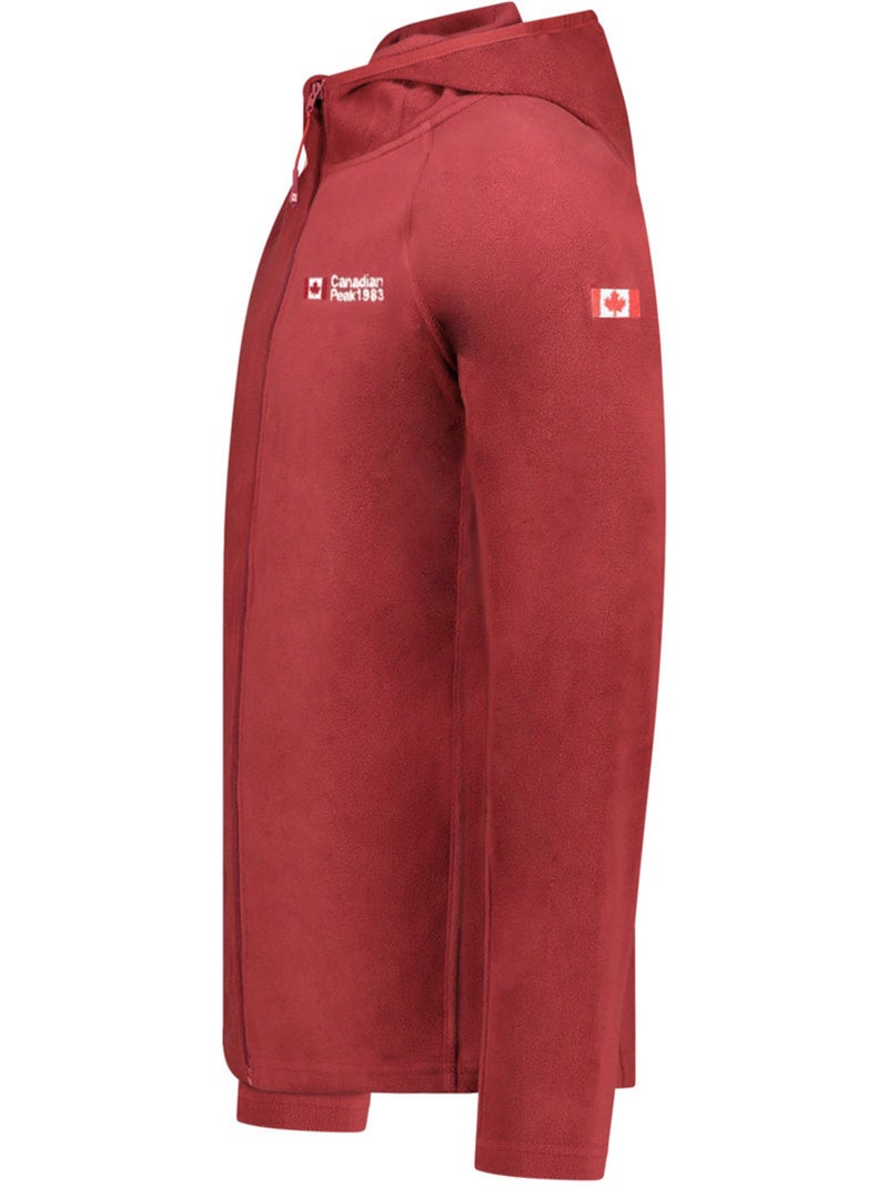 Giacca in micropile con cappuccio tugoodeak – canadian peak Bordeaux - Kiabi
