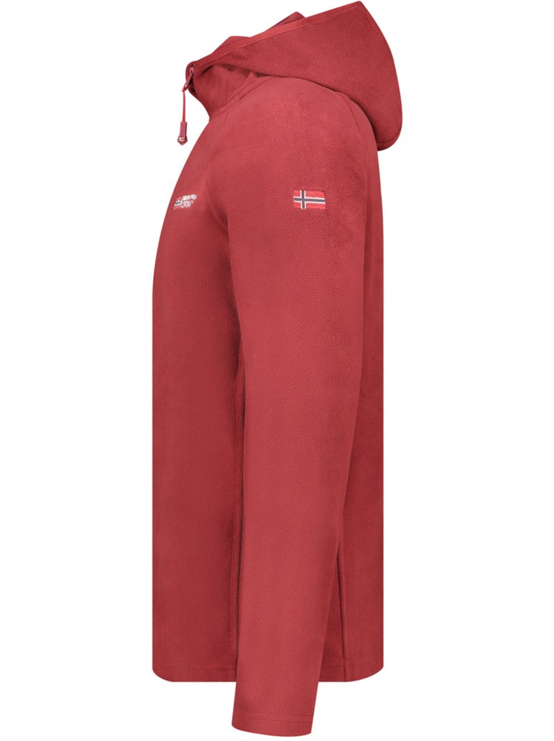 Giacca in micropile con cappuccio tugoodeak – canadian peak Bordeaux - Kiabi