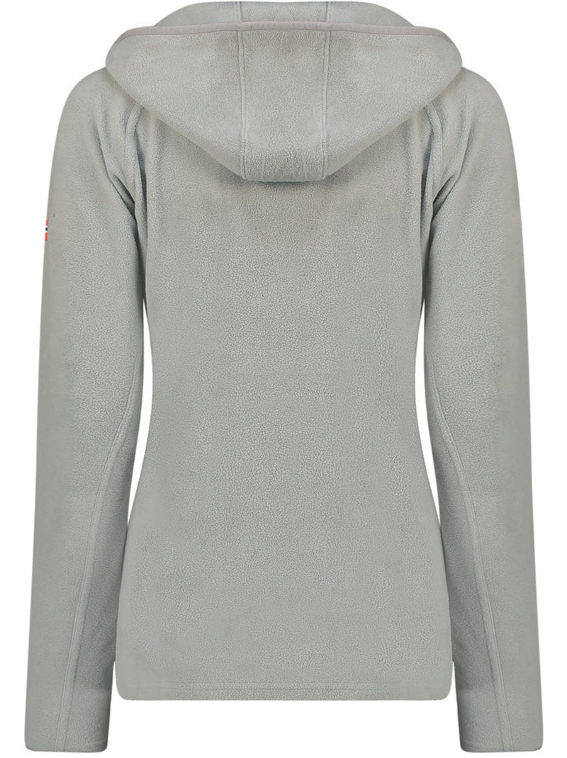 Giacca in micropile con cappuccio tugoodeak – canadian peak Grigio chiaro - Kiabi