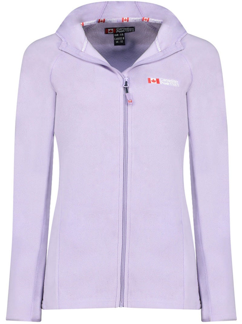 Giacca in micropile con cappuccio tugoodeak – canadian peak Lilla chiaro - Kiabi