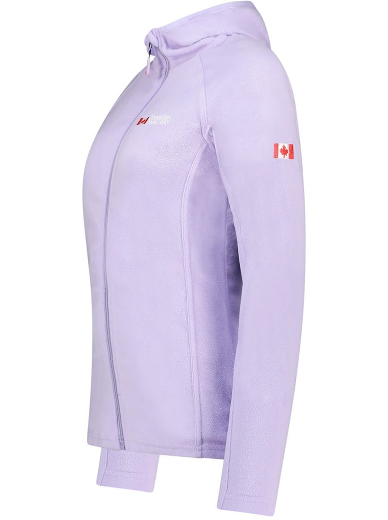 Giacca in micropile con cappuccio tugoodeak – canadian peak Lilla chiaro - Kiabi