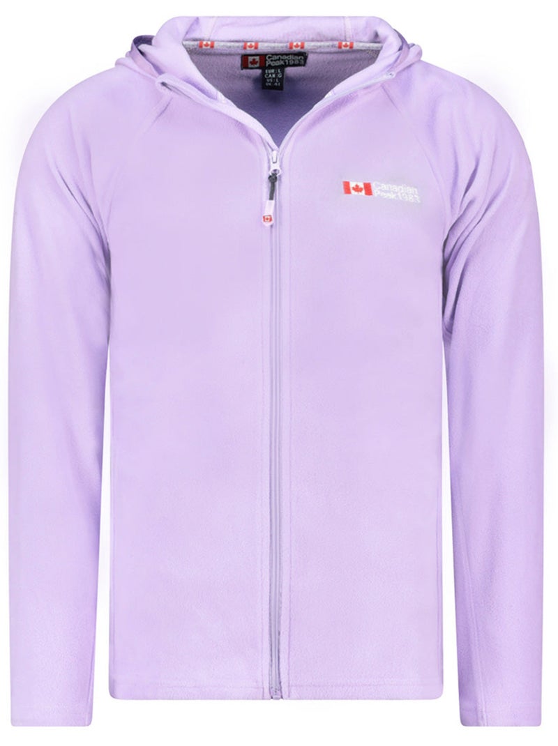 Giacca in micropile con cappuccio tugoodeak – canadian peak Lilla chiaro - Kiabi