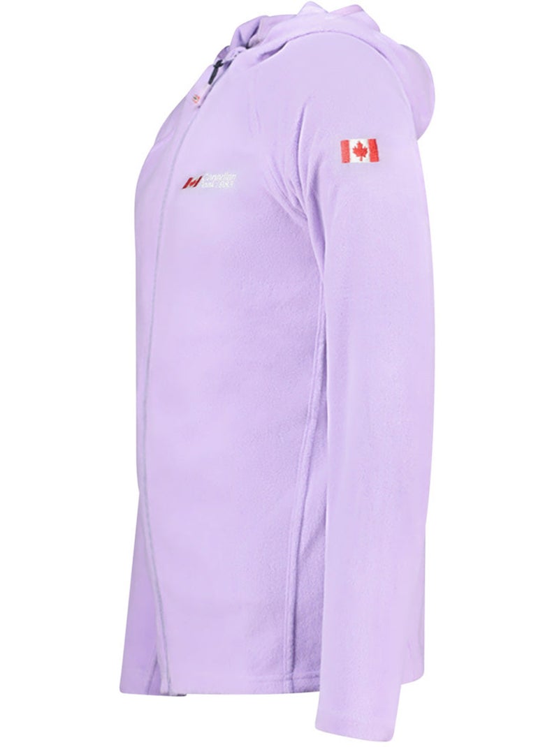 Giacca in micropile con cappuccio tugoodeak – canadian peak Lilla chiaro - Kiabi