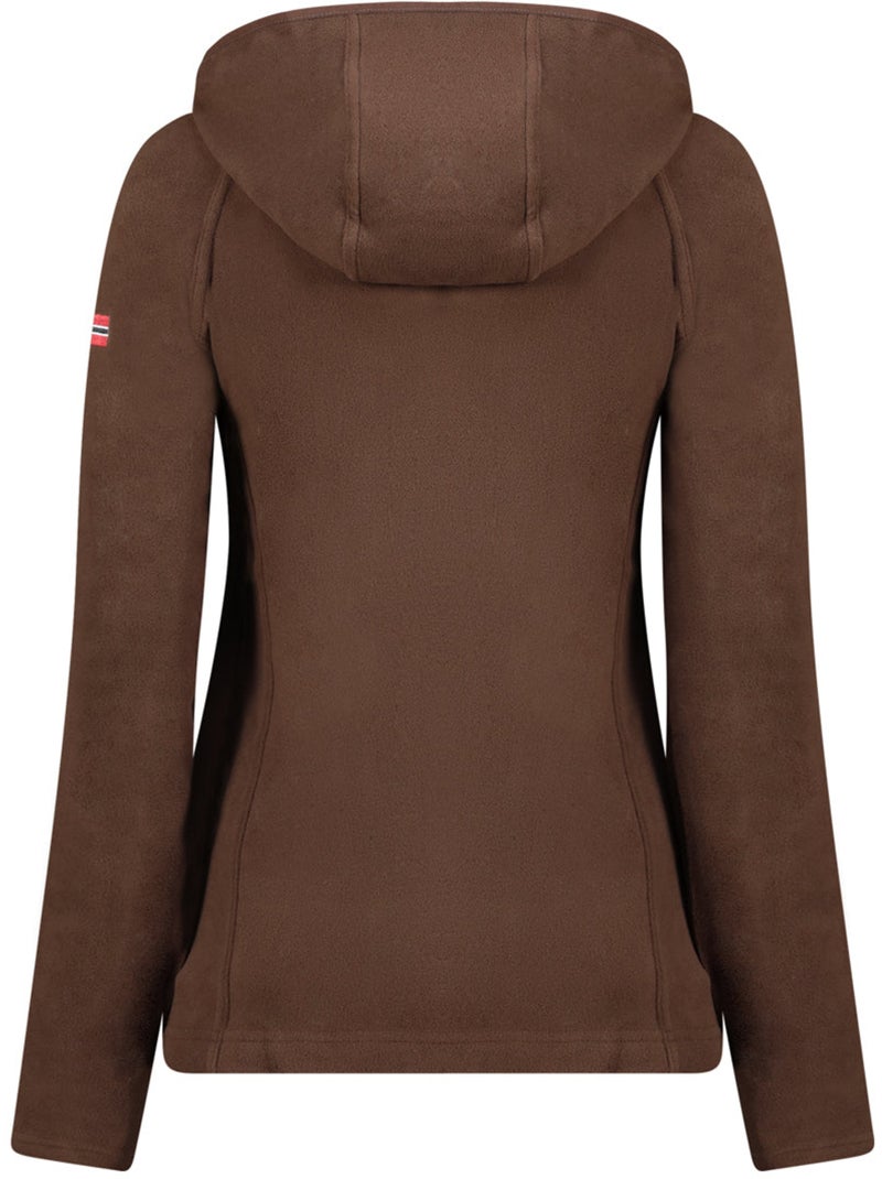 Giacca in micropile con cappuccio tugoodeak – canadian peak Marrone - Kiabi