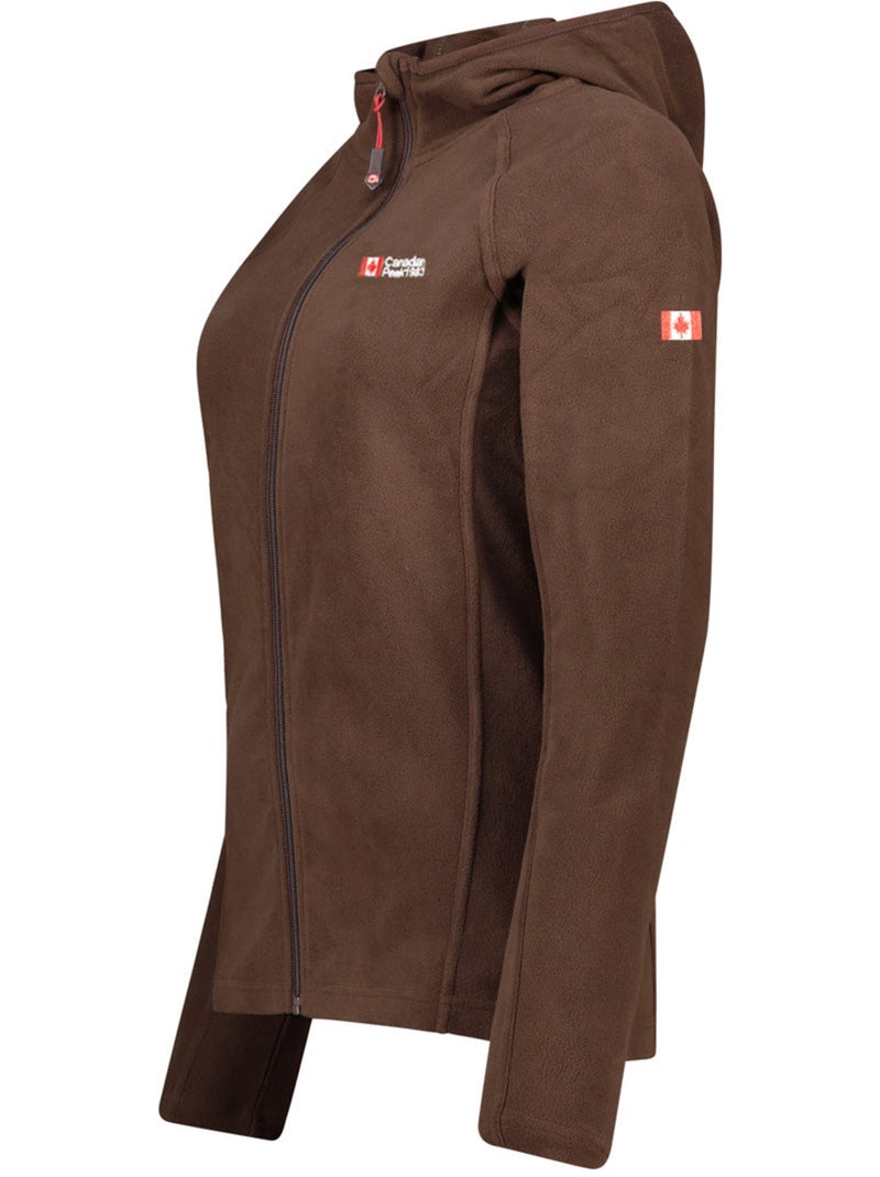 Giacca in micropile con cappuccio tugoodeak – canadian peak Marrone - Kiabi