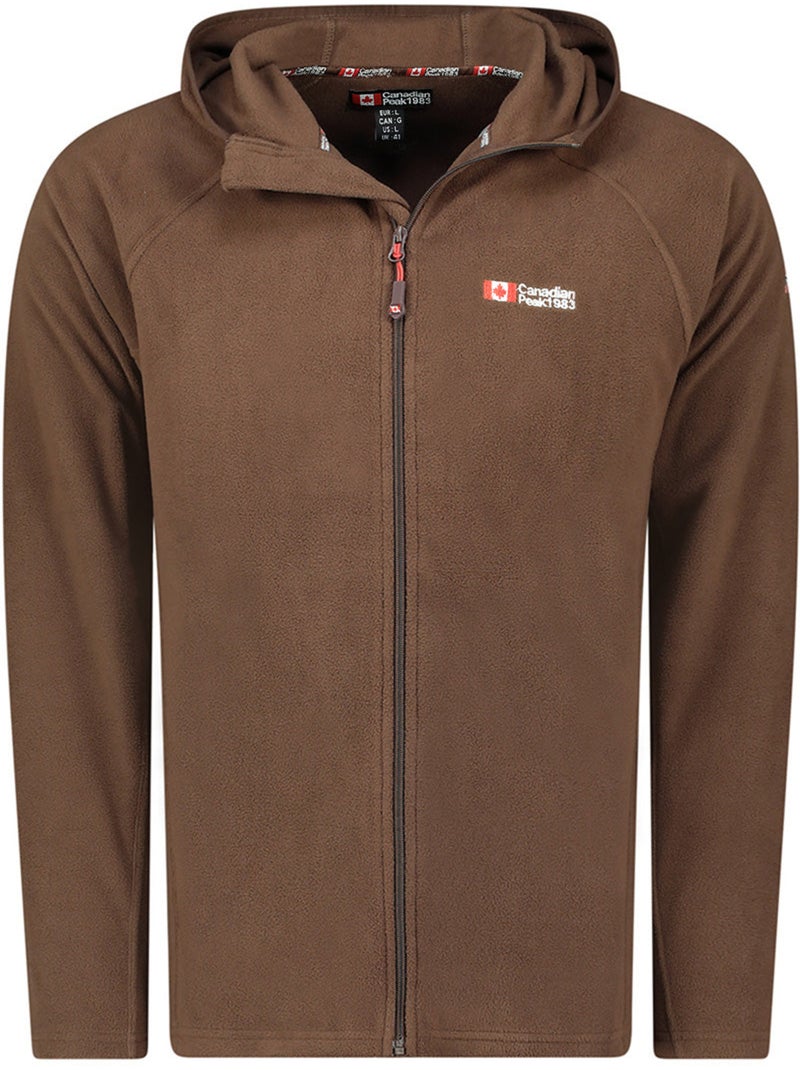 Giacca in micropile con cappuccio tugoodeak – canadian peak Marrone - Kiabi