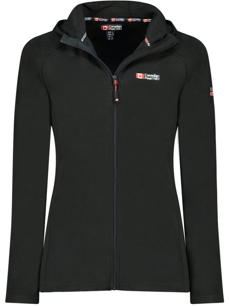 Giacca in micropile con cappuccio tugoodeak – canadian peak Nero - Kiabi