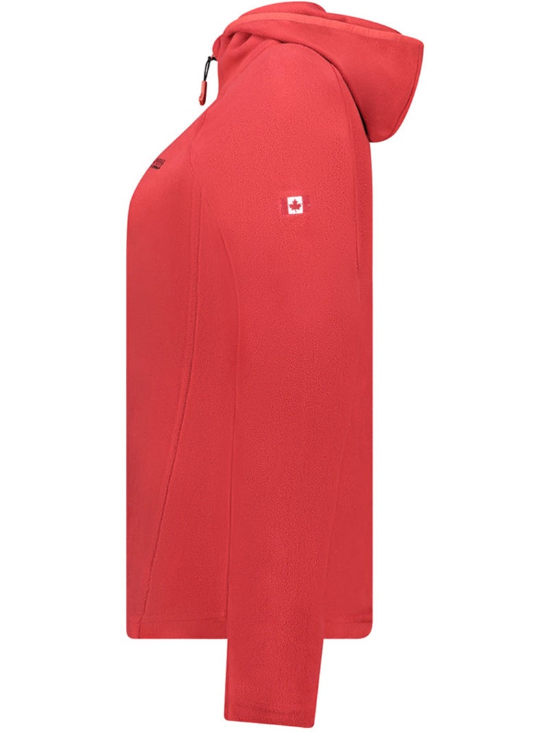 Giacca in micropile con cappuccio tugoodeak – canadian peak Rosso - Kiabi