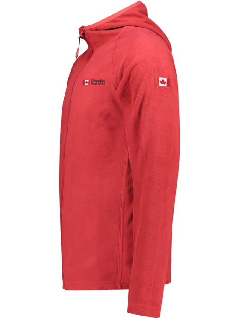 Giacca in micropile con cappuccio tugoodeak – canadian peak Rosso - Kiabi