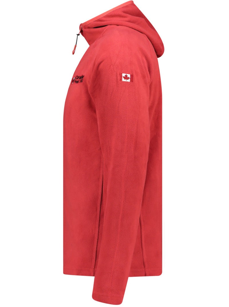 Giacca in micropile con cappuccio tugoodeak – canadian peak Rosso - Kiabi