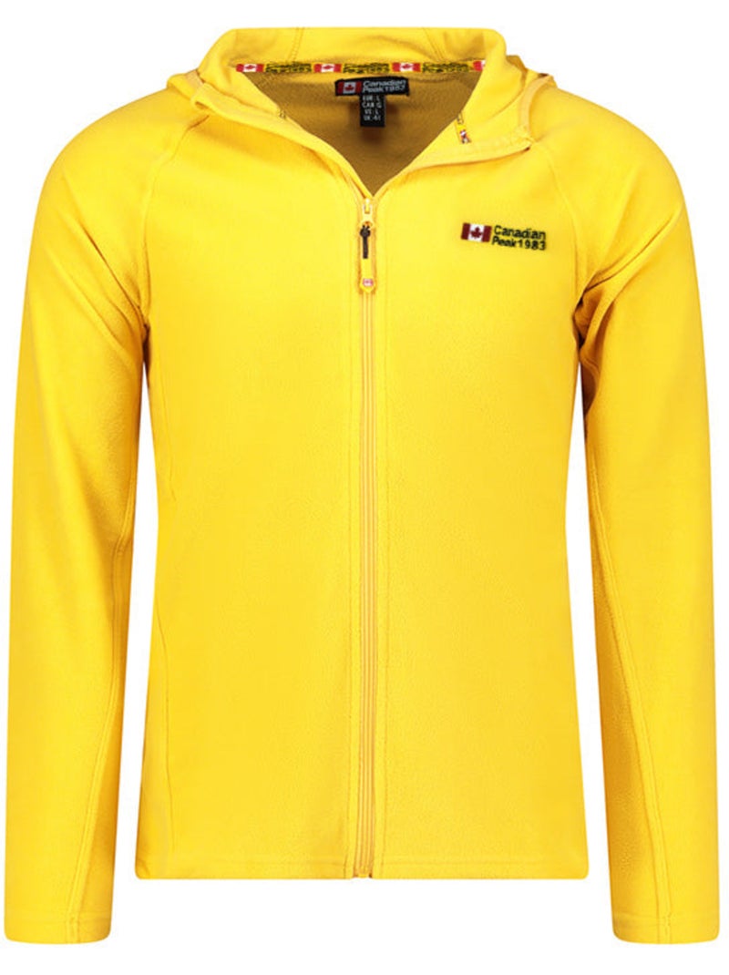 Giacca in micropile con cappuccio tugoodeak – canadian peak Senape - Kiabi