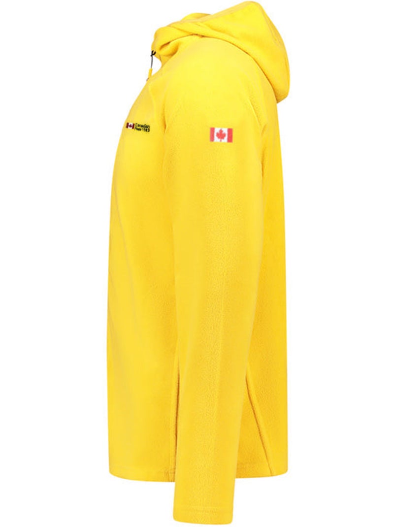 Giacca in micropile con cappuccio tugoodeak – canadian peak Senape - Kiabi
