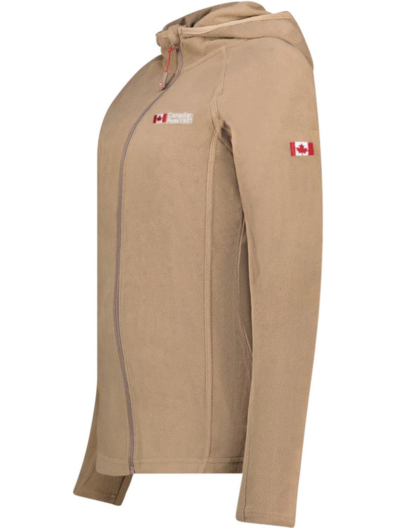Giacca in micropile con cappuccio tugoodeak – canadian peak Tortora - Kiabi