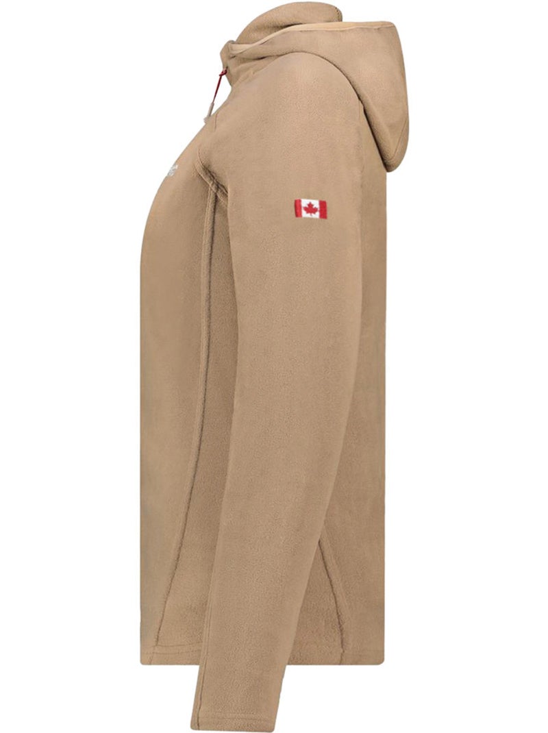 Giacca in micropile con cappuccio tugoodeak – canadian peak Tortora - Kiabi