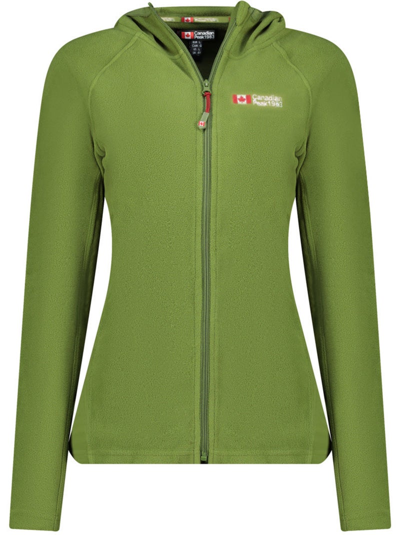 Giacca in micropile con cappuccio tugoodeak – canadian peak Verde kaki chiaro - Kiabi