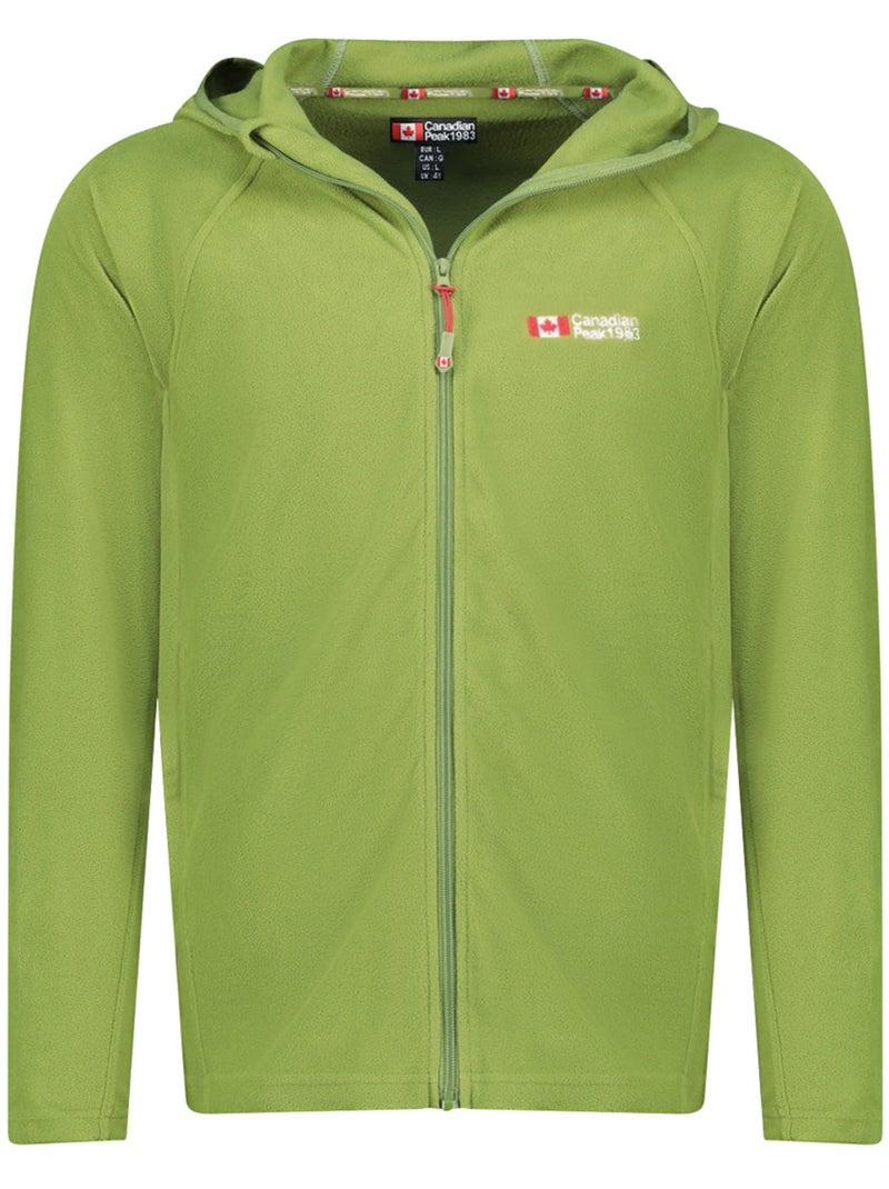 Giacca in micropile con cappuccio tugoodeak – canadian peak Verde kaki chiaro - Kiabi