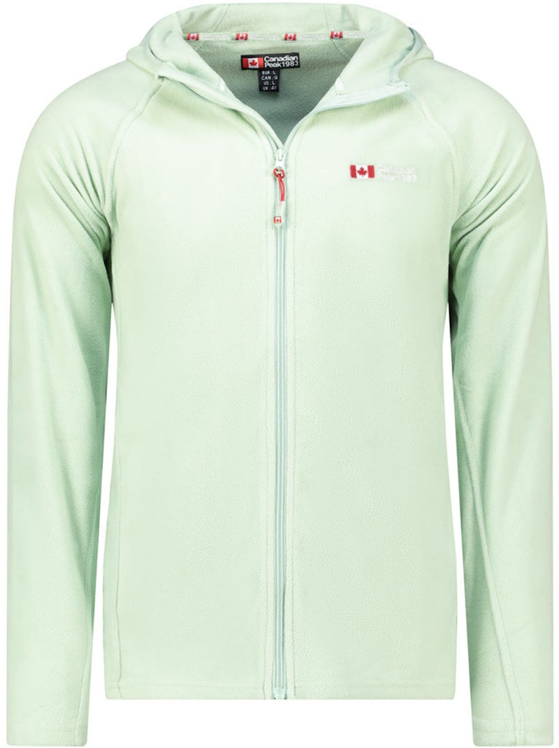 Giacca in micropile con cappuccio tugoodeak – canadian peak Verde pastello - Kiabi