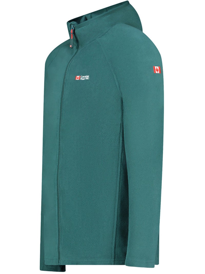Giacca in micropile con cappuccio tugoodeak – canadian peak Verde scuro - Kiabi