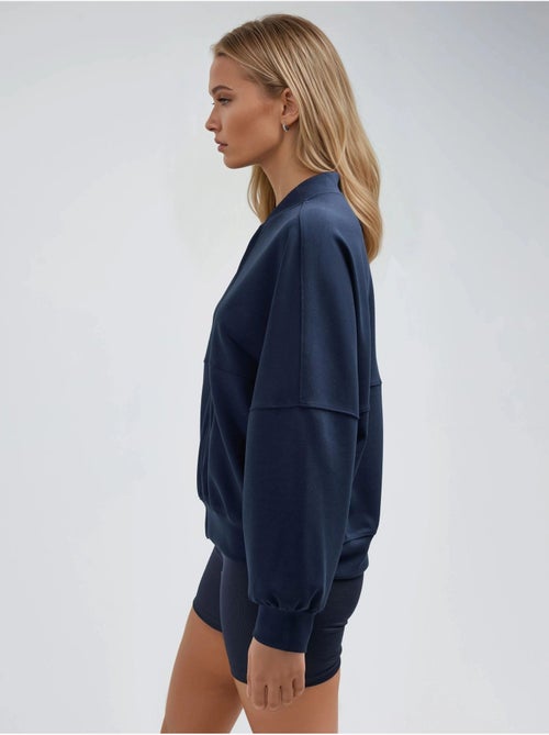 Giacca in modal con zip busem - Kiabi Giacca in modal con zip busem - Kiabi