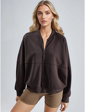 Giacca in modal con zip busem