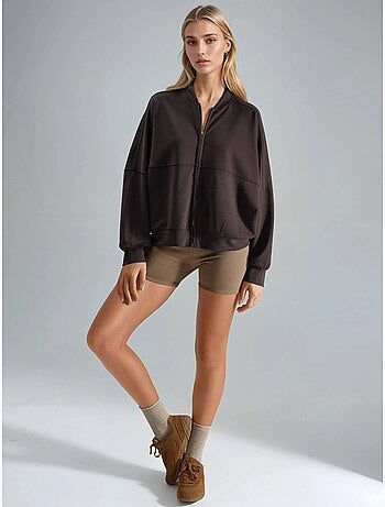 Giacca in modal con zip busem
