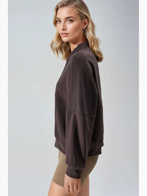 Giacca in modal con zip busem - Kiabi Giacca in modal con zip busem - Kiabi