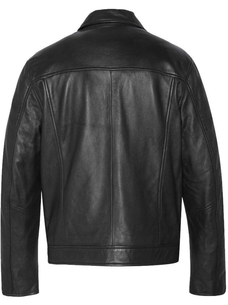 Giacca in pelle da uomo schott - uomo Nero - Kiabi
