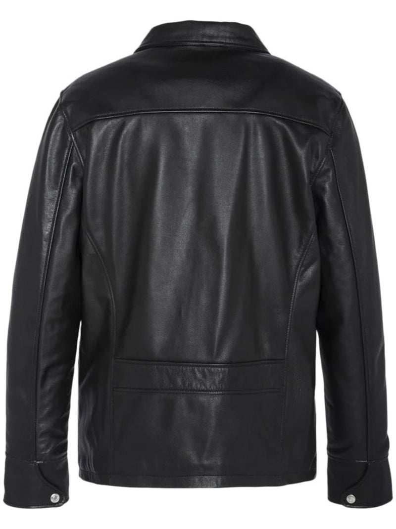 Giacca in Pelle da Uomo Schott Nero - Kiabi