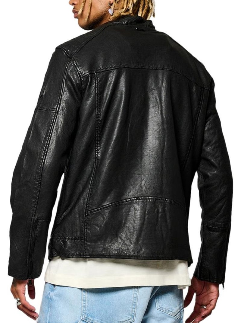 Giacca in Pelle Uomo Kaporal Nero - Kiabi