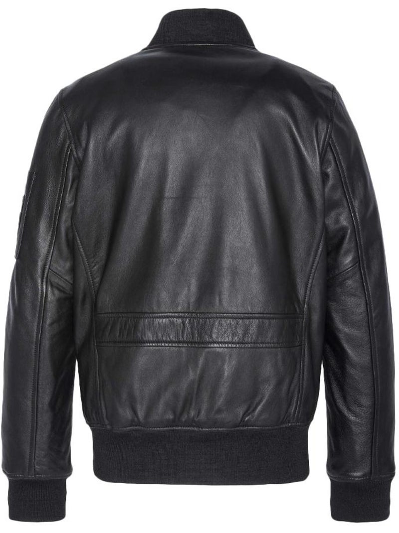 Giacca in Pelle Uomo Schott Nero - Kiabi