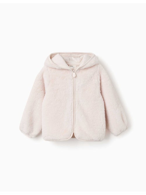 Giacca in peluche con cappuccio e cerniera frontale - Kiabi Giacca in peluche con cappuccio e cerniera frontale - Kiabi