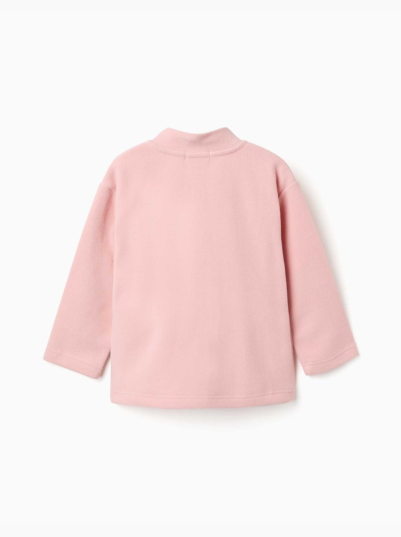 Giacca in pile a colletto alto Rosa chiaro - Kiabi