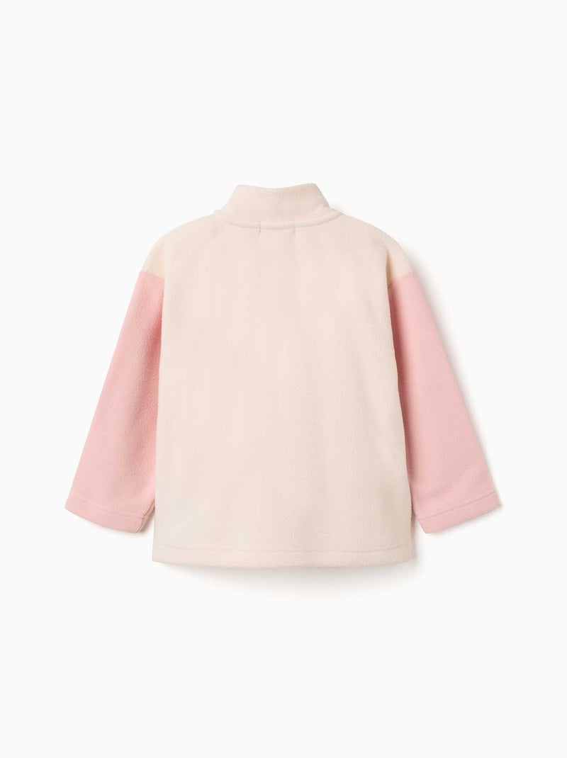 Giacca in pile a collo alto Beige chiaro - Kiabi