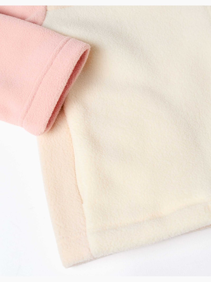 Giacca in pile a collo alto Beige chiaro - Kiabi