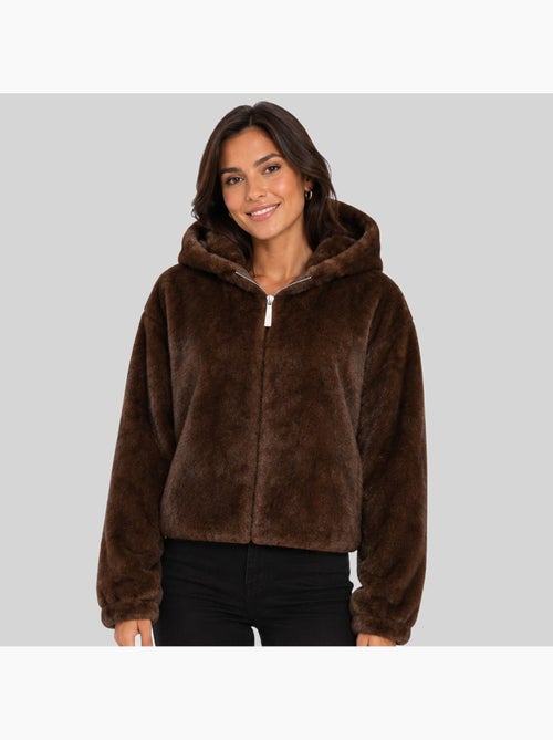 Giacca in pile con cappuccio dadani – geographical norway - Kiabi