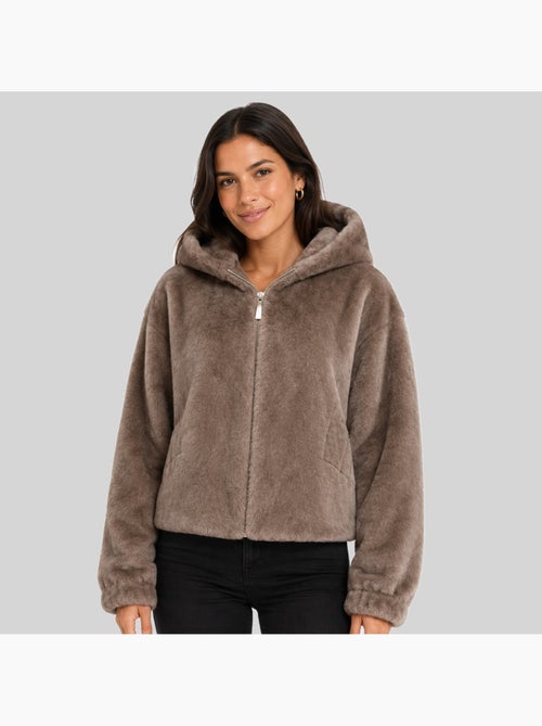 Giacca in pile con cappuccio dadani – geographical norway - Kiabi Giacca in pile con cappuccio dadani – geographical norway - Kiabi