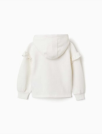 Giacca in pile con cappuccio e fodera spazzolata