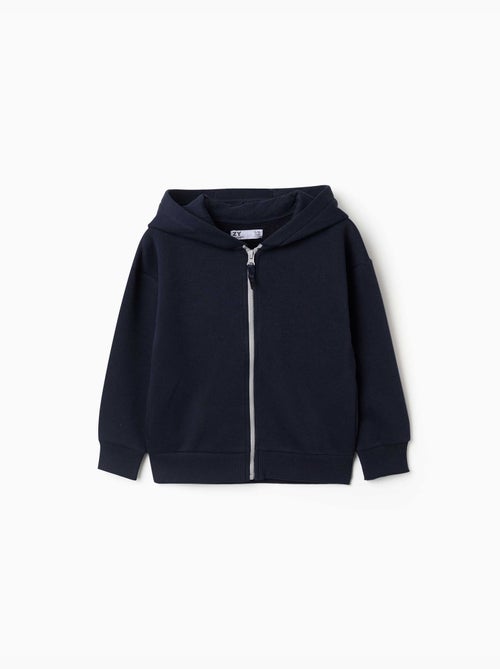 Giacca in pile con cappuccio e fodera spazzolata - Kiabi Giacca in pile con cappuccio e fodera spazzolata - Kiabi