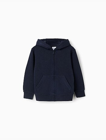 Giacca in pile con cappuccio e tasche