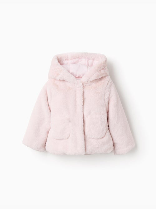 Giacca in pile con cappuccio - Kiabi