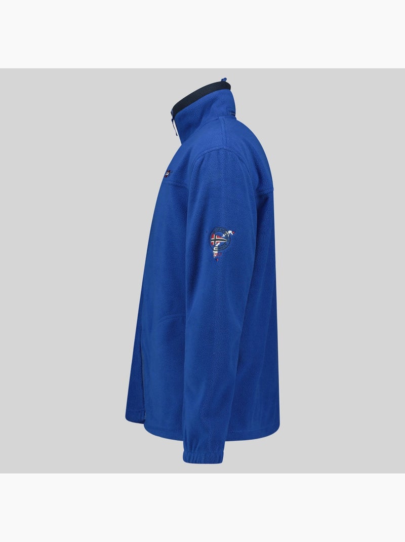 Giacca in pile con cappuccio tamazonie – geographical norway Blu reale - Kiabi