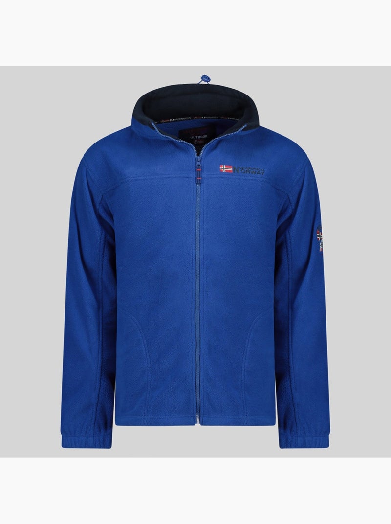 Giacca in pile con cappuccio tamazonie – geographical norway Blu reale - Kiabi