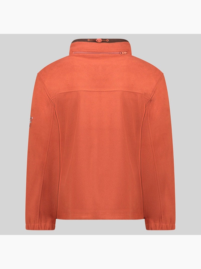 Giacca in pile con cappuccio tamazonie – geographical norway Terracotta - Kiabi