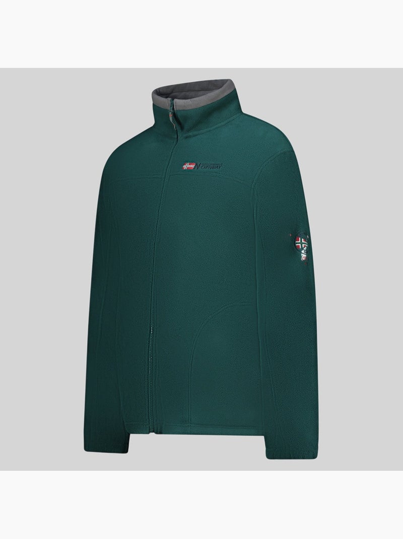 Giacca in pile con cappuccio tamazonie – geographical norway Verde scuro - Kiabi