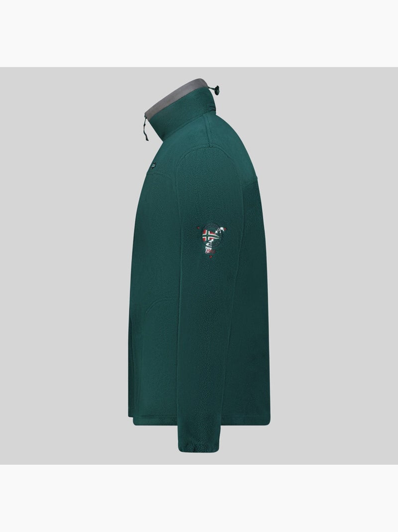Giacca in pile con cappuccio tamazonie – geographical norway Verde scuro - Kiabi